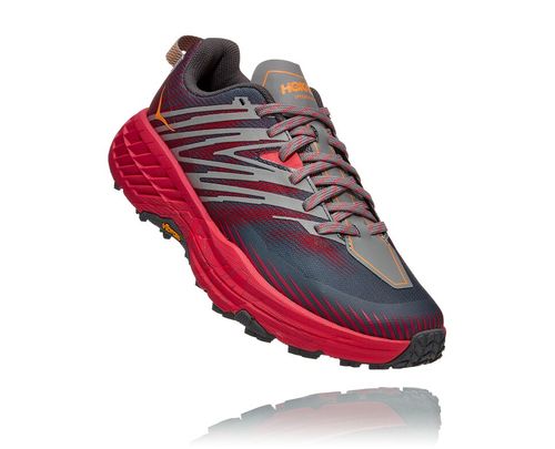 Hoka One One Dame Speedgoat 4 Trail Løpesko Castlerock/Paradise Rosa Norge-03IOA